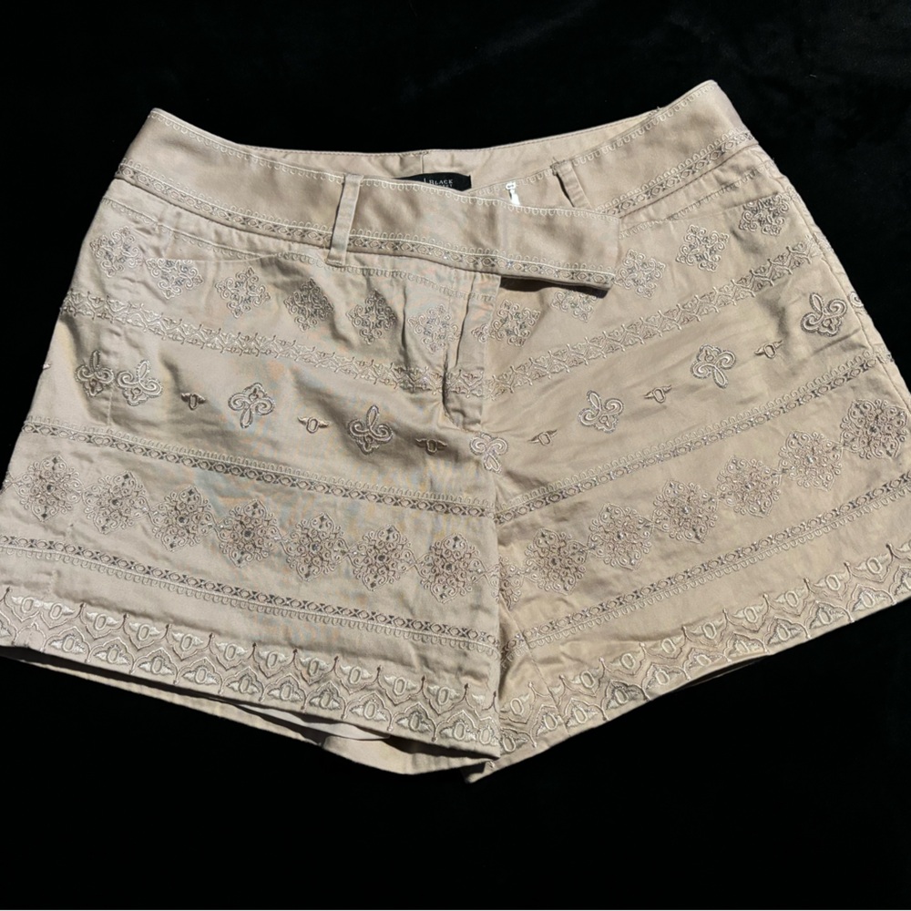 White House Black Market embroidered shorts